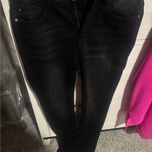 Judy Blue Women's Dark Black Skinny Jeans